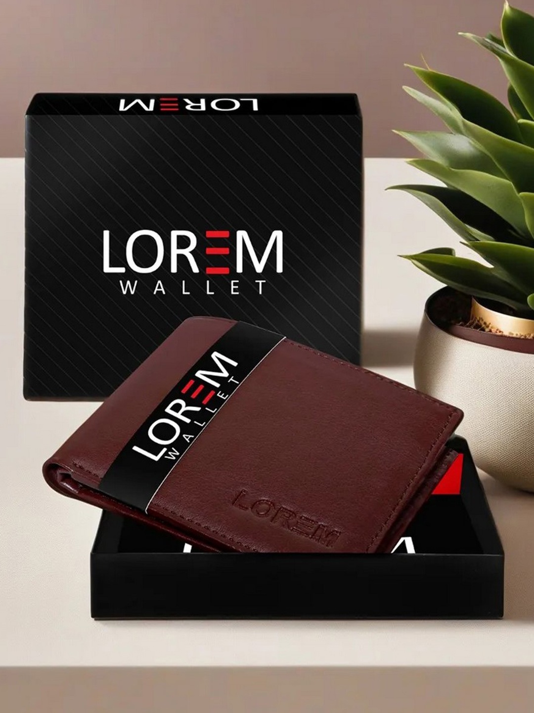 

LOREM Men Maroon Two Fold Wallet with SIM Card Holder