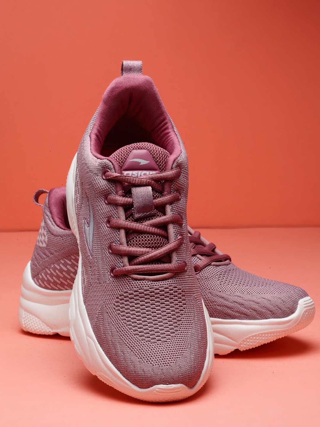 

ASIAN Women Mauve Mesh Running Non-Marking Shoes