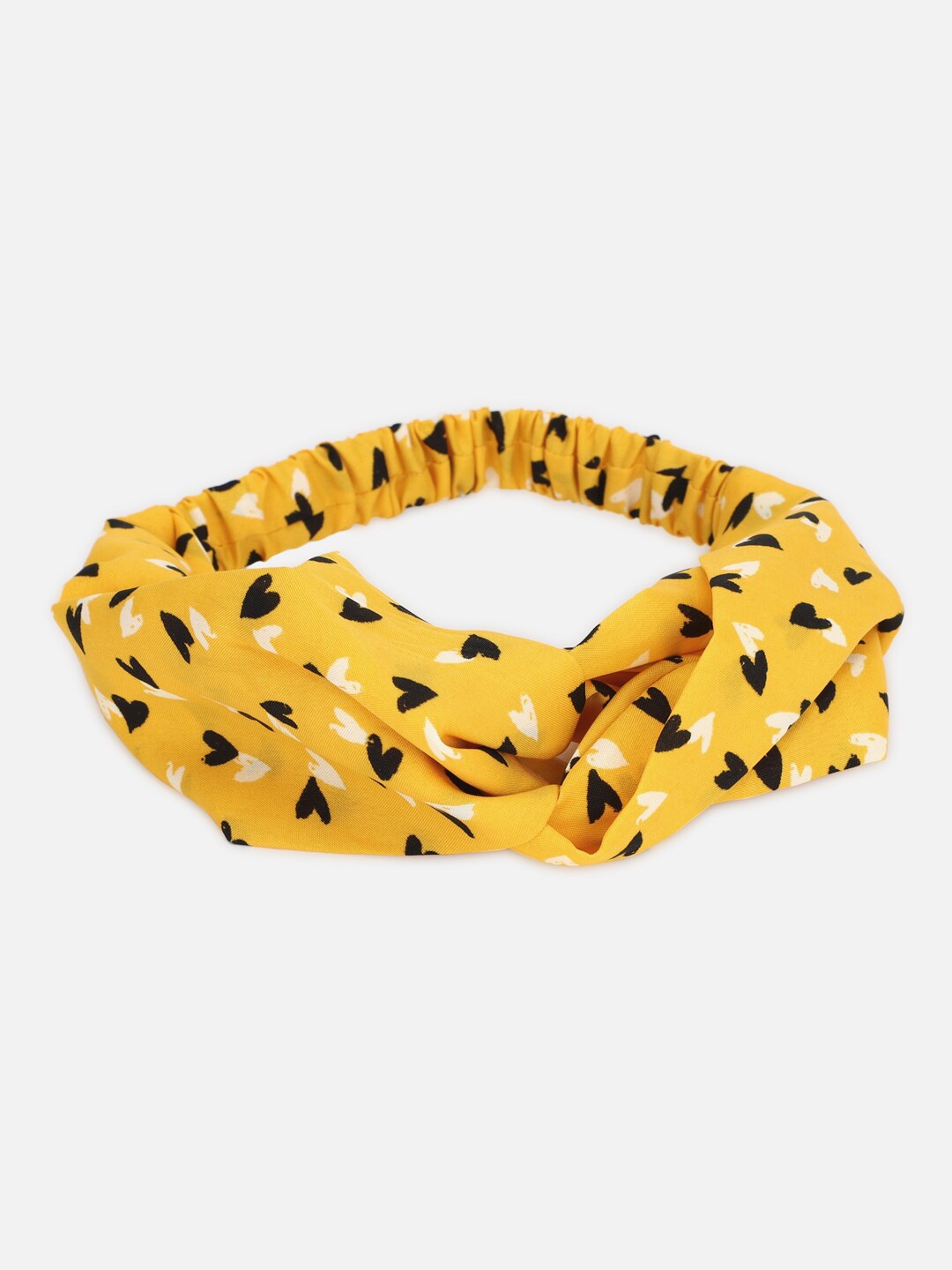 

FOREVER 21 Women Yellow & Black Fur Hairband