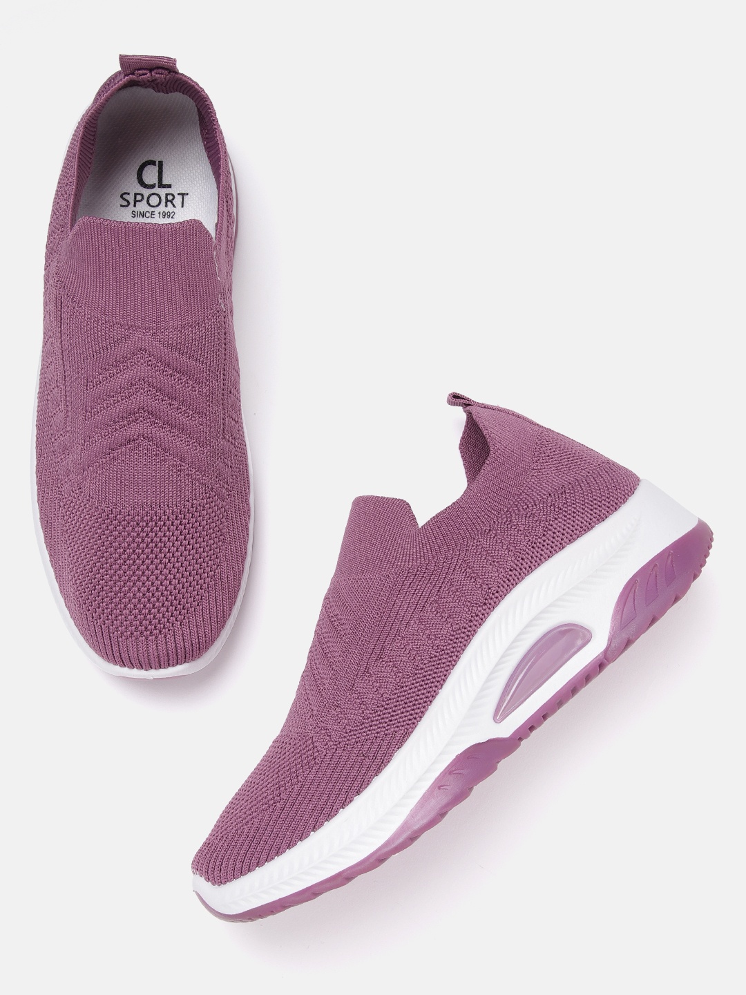 

Carlton London sports Women Purple Woven Design Sneakers