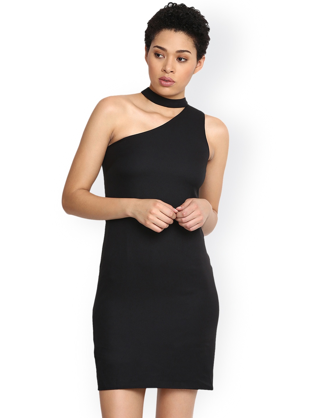 

Harpa Women Black Solid Bodycon Dress