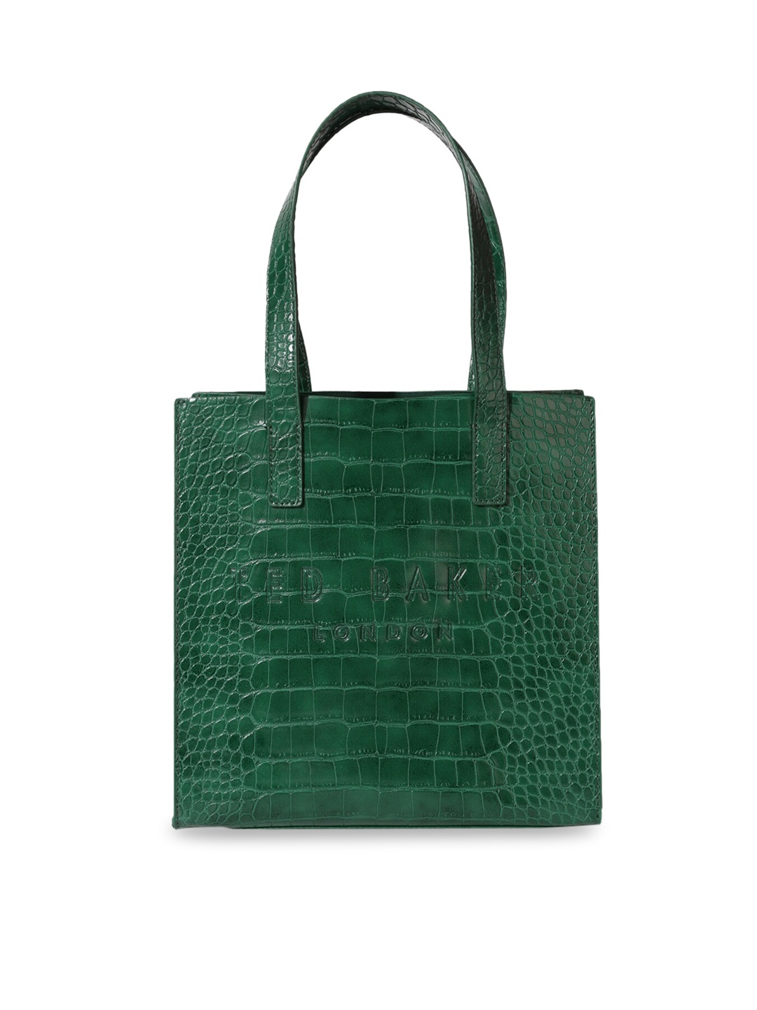 

Ted Baker Green Animal Textured Structured Shoulder Bag