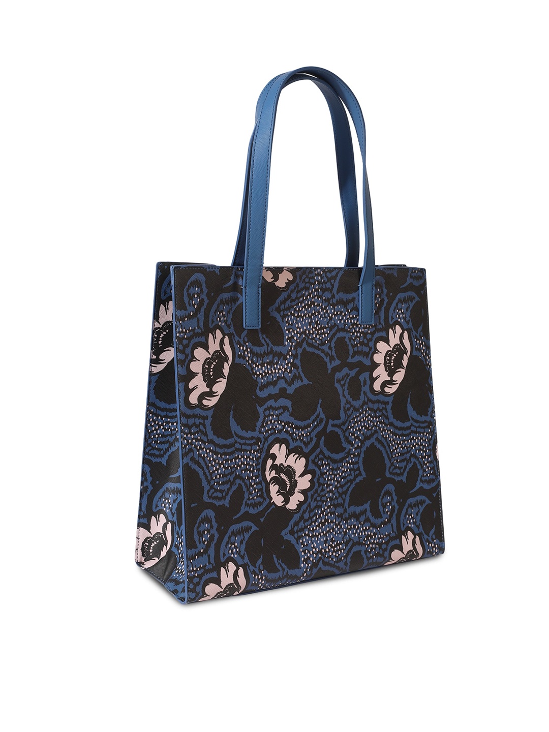 

Ted Baker Blue Floral Printed Shopper Tote Bag