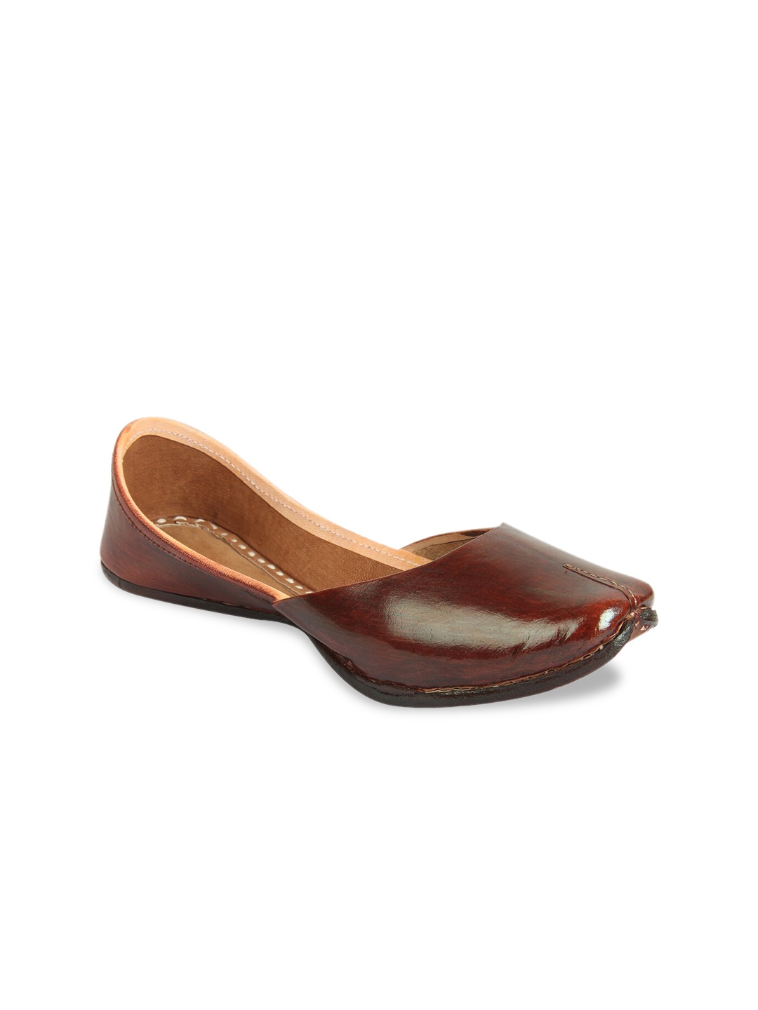 

Ta Chic Women Brown Ethnic Mojaris Flats