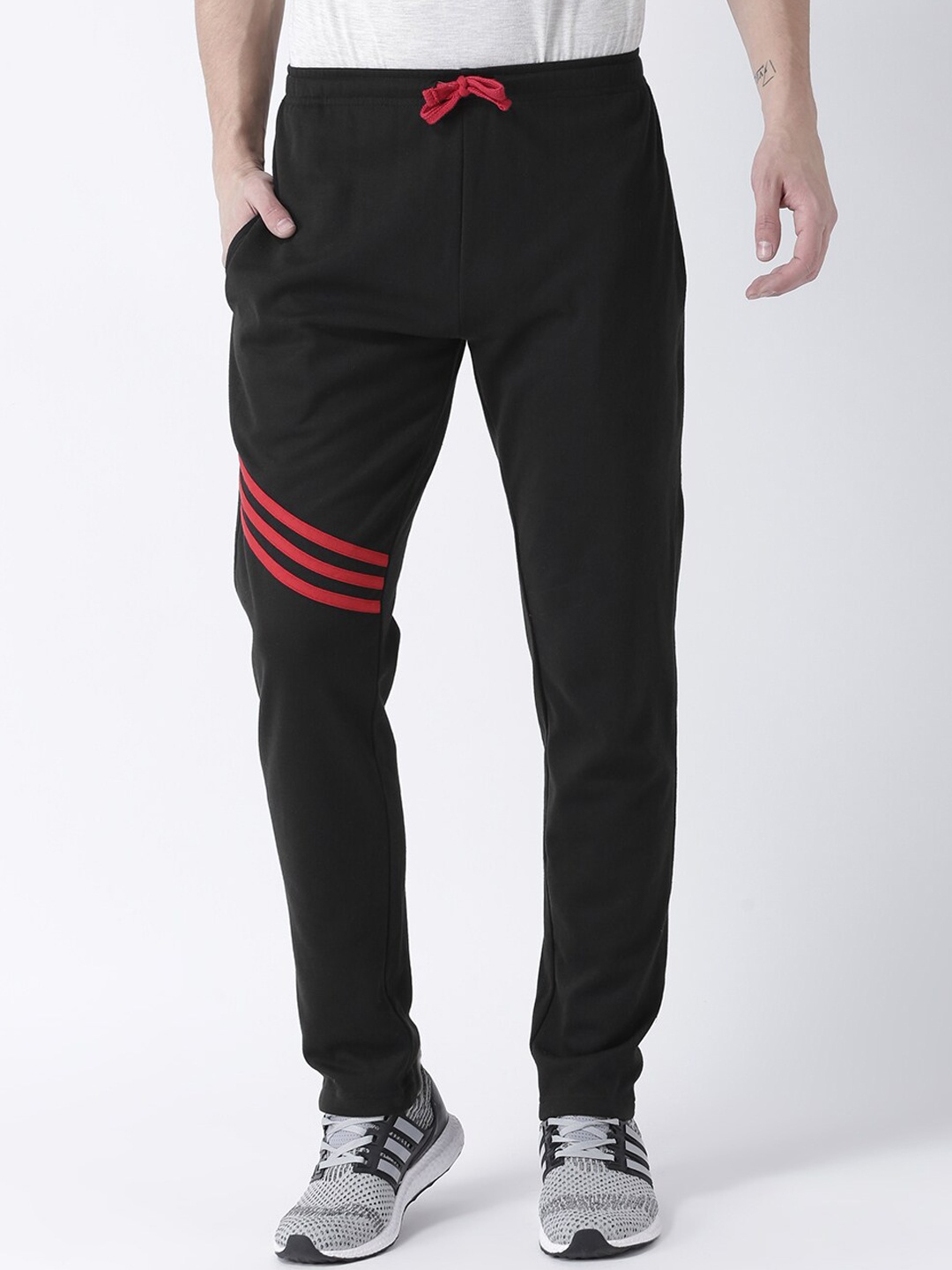 

Club York Men Black Solid Slim-Fit Track Pants