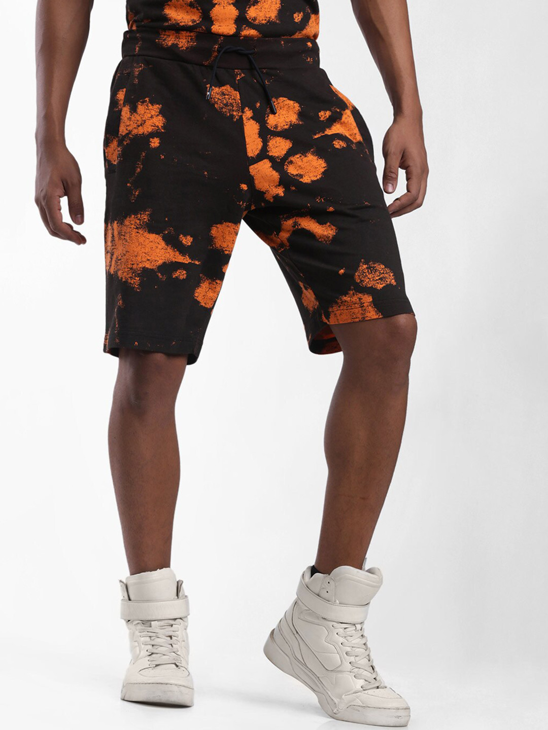 

STARTER Men Black Printed Shorts