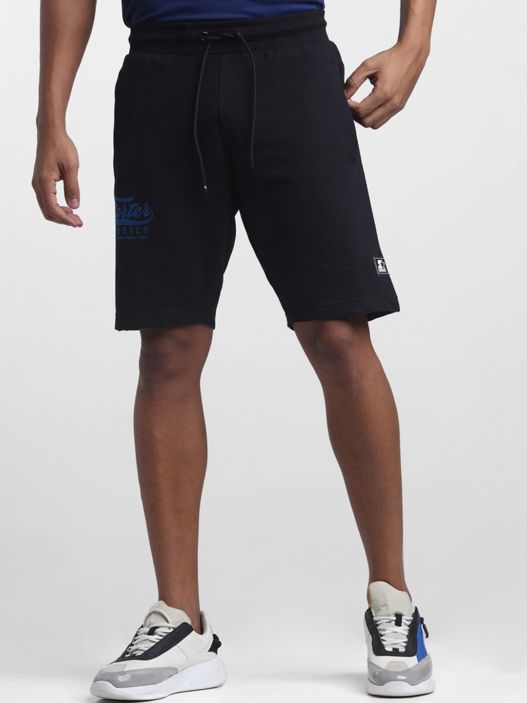 

STARTER Men Black Sports Shorts