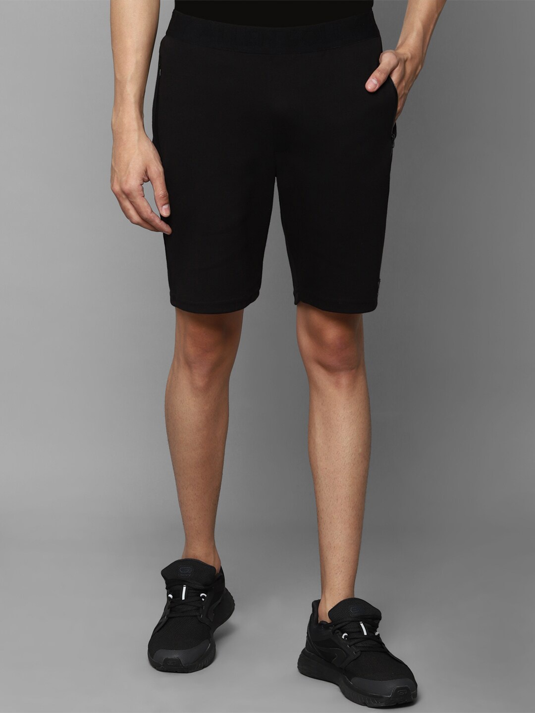 

Allen Solly Tribe Men Black Slim Fit Sports Shorts