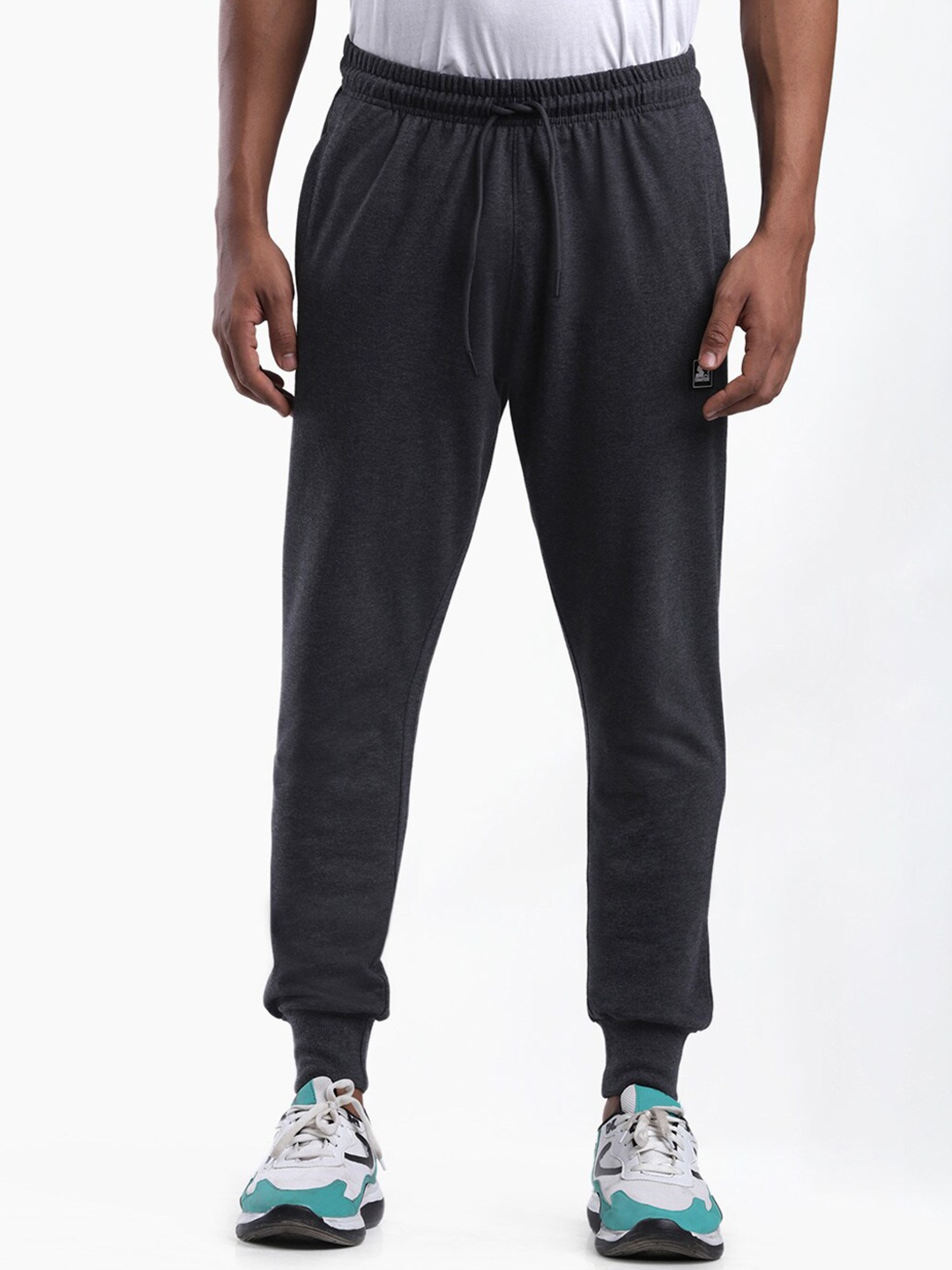

STARTER Men Grey Solid Slim-Fit Track Pants