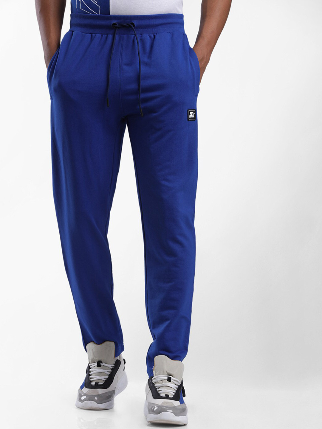 

STARTER Men Blue Solid Slim-Fit Track Pants