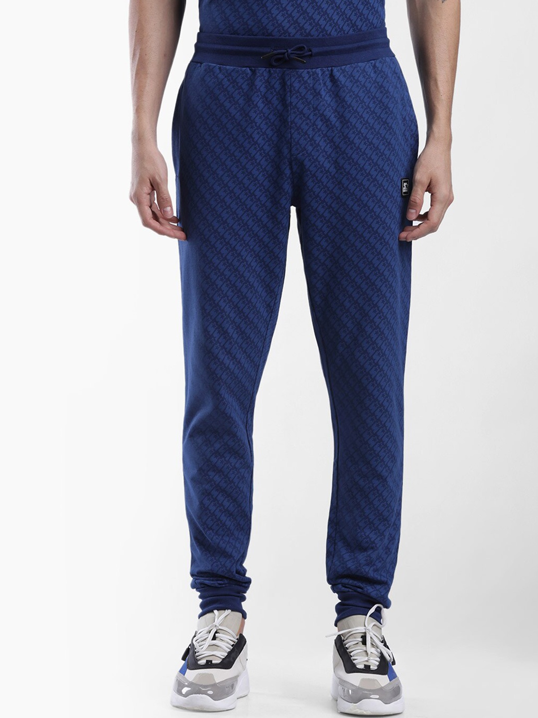 

STARTER Men Blue Printed Cotton Jogger Track Pants