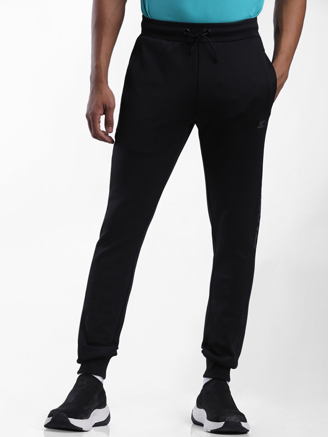

STARTER Men Black Solid Joggers