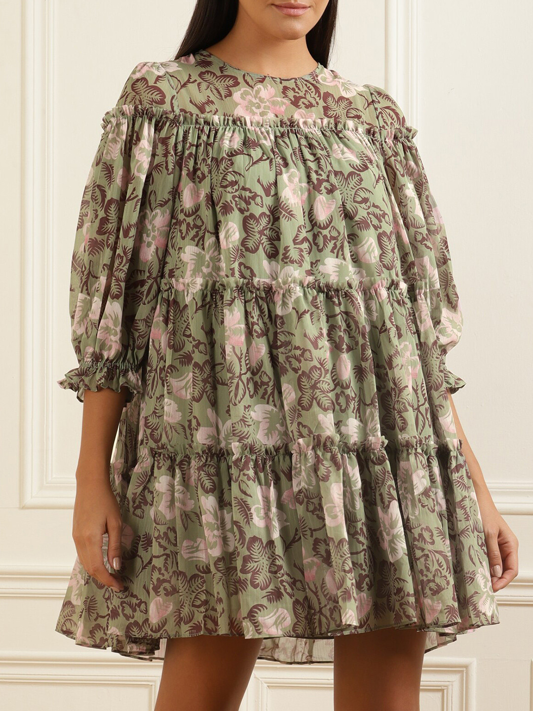 

Ted Baker Women Brown Floral Dress