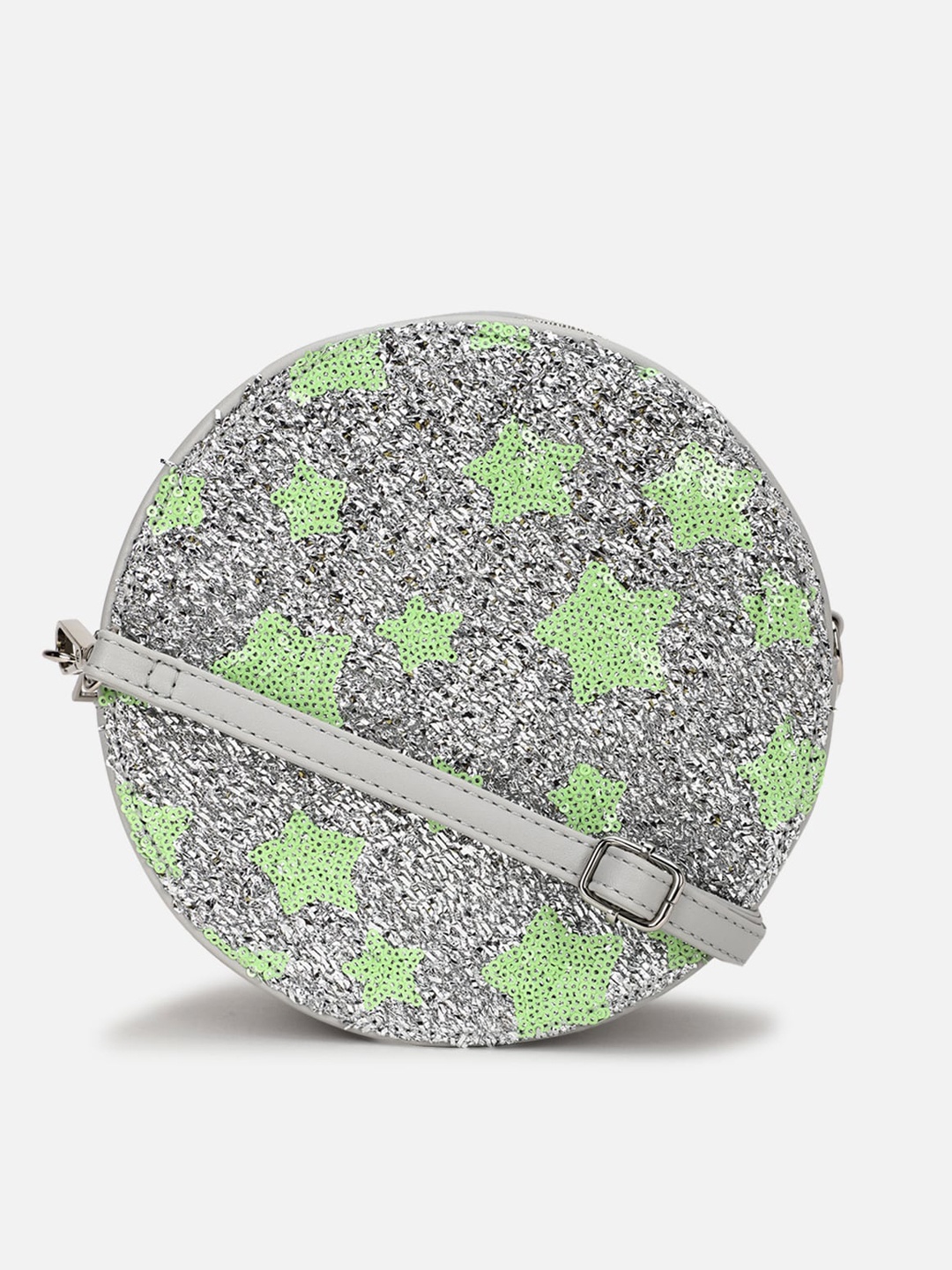 

FOREVER 21 Grey PU Swagger Sling Bag