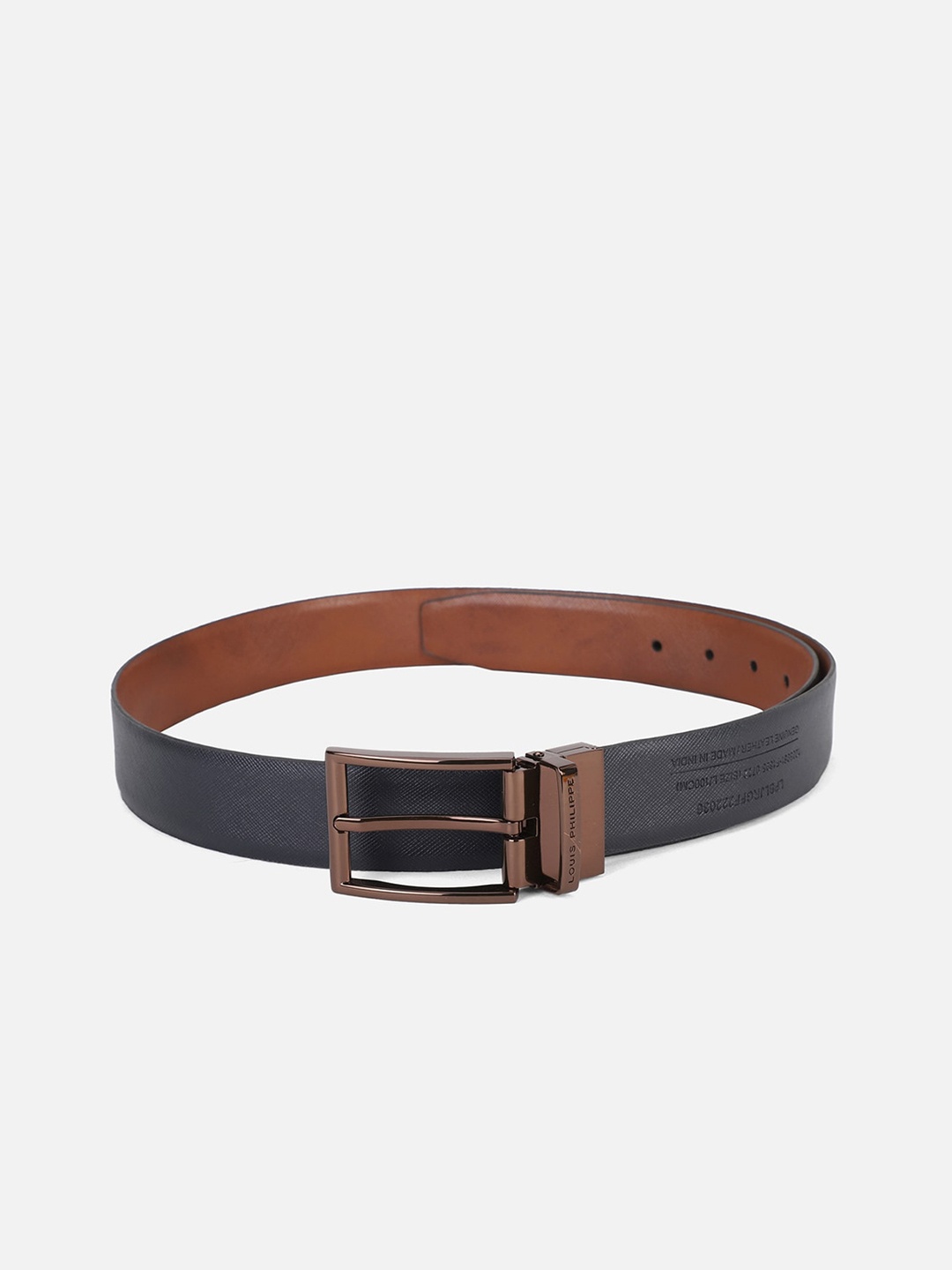 

Louis Philippe Men Brown Textured Leather Formal Belt