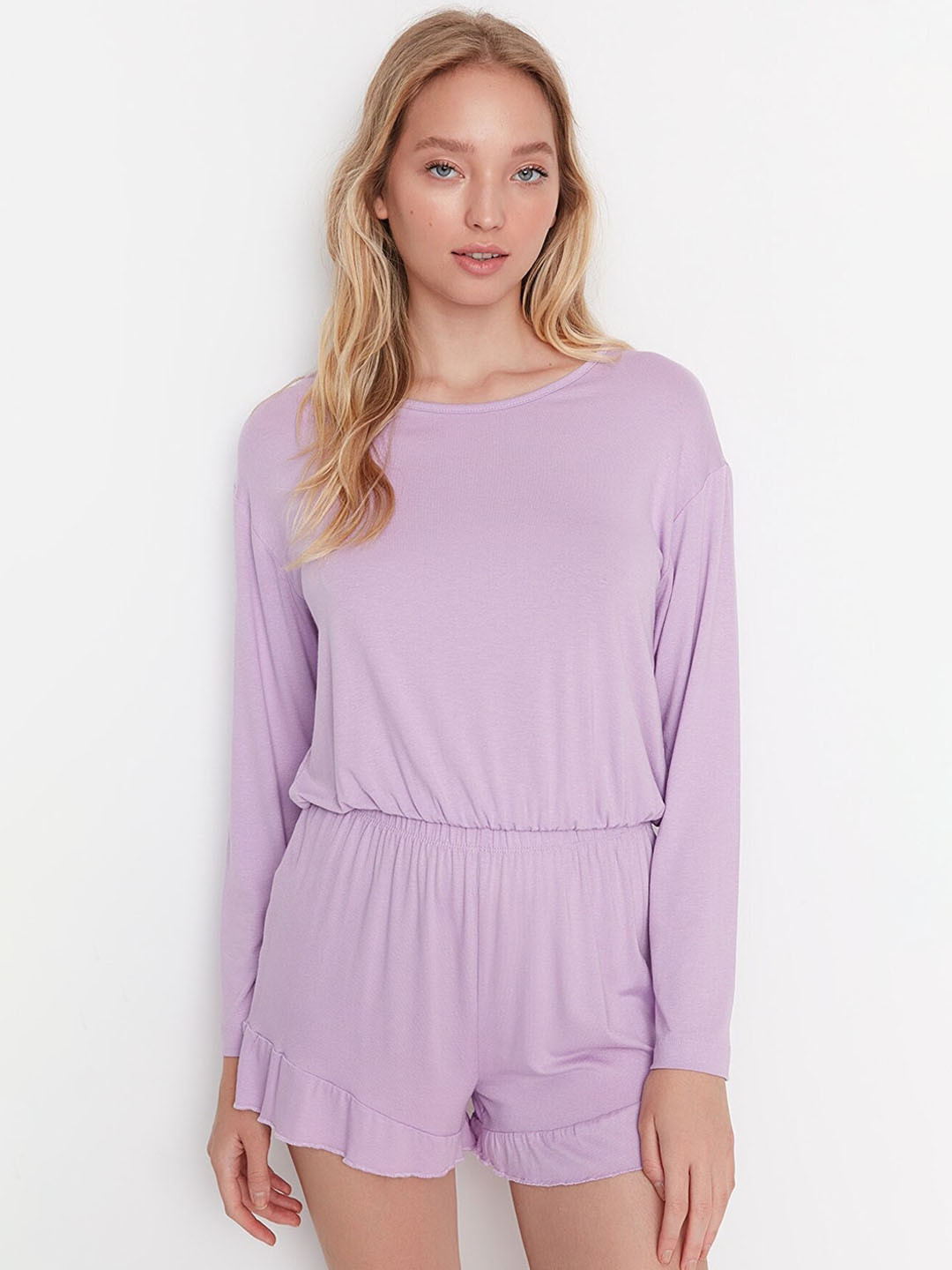 

Trendyol Women Violet Night suit