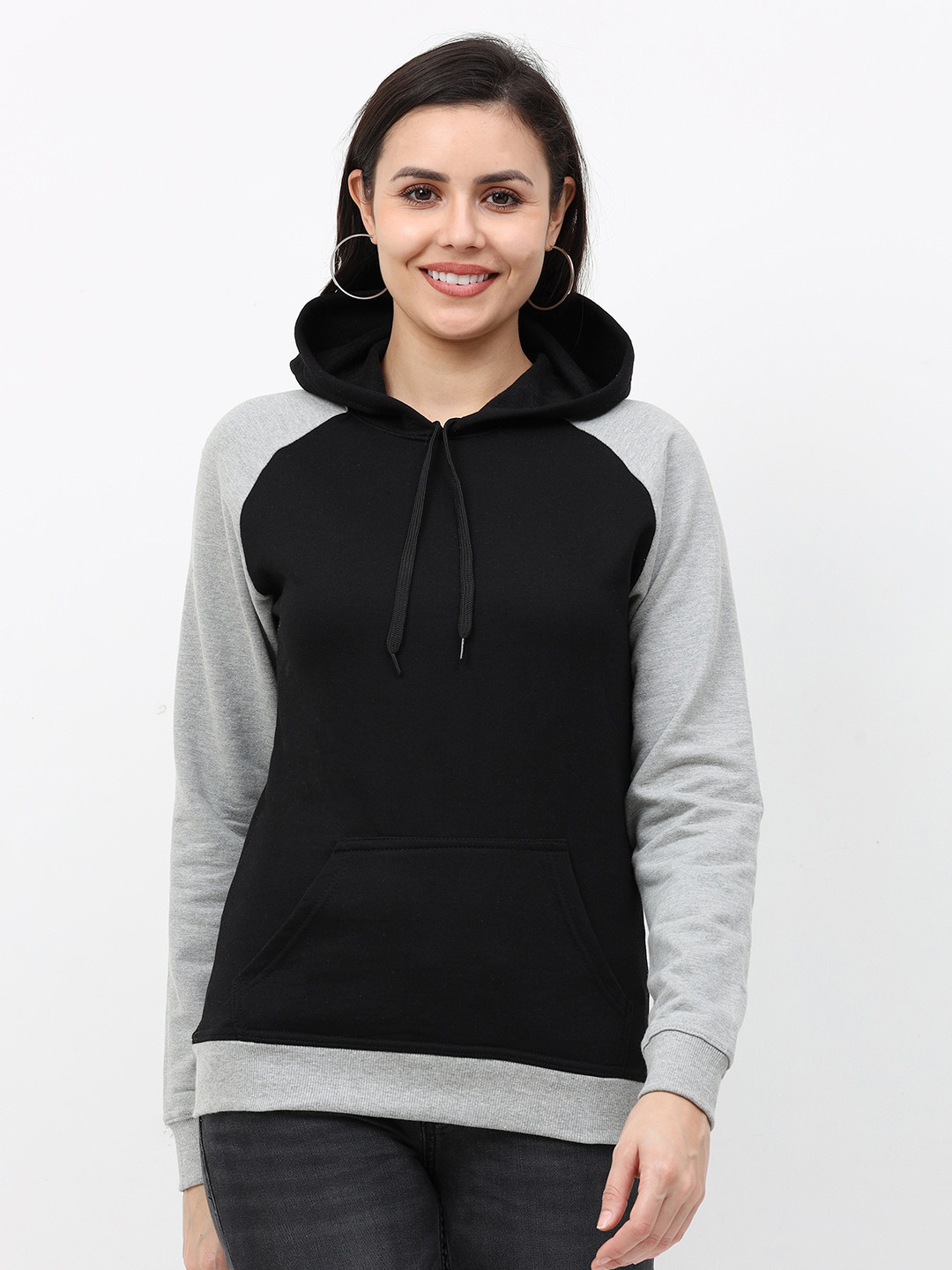 

Fleximaa Women Multicoloured Hooded Sweatshirt, Multi