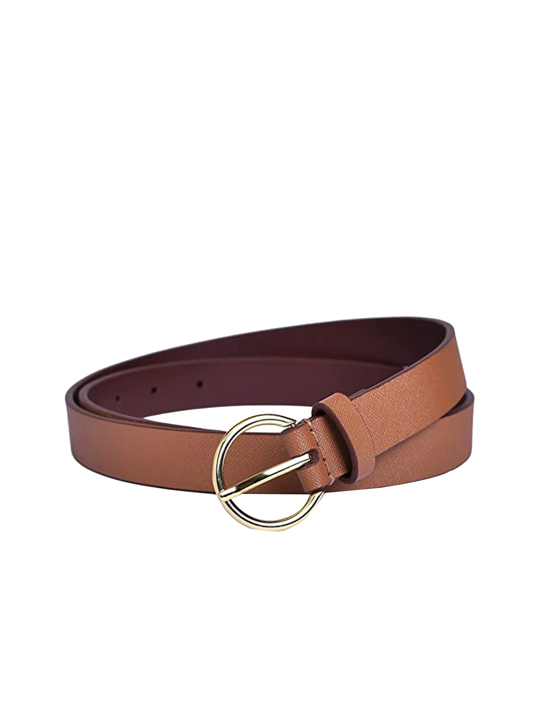 

Belwaba Women Tan Textured PU Formal Belt