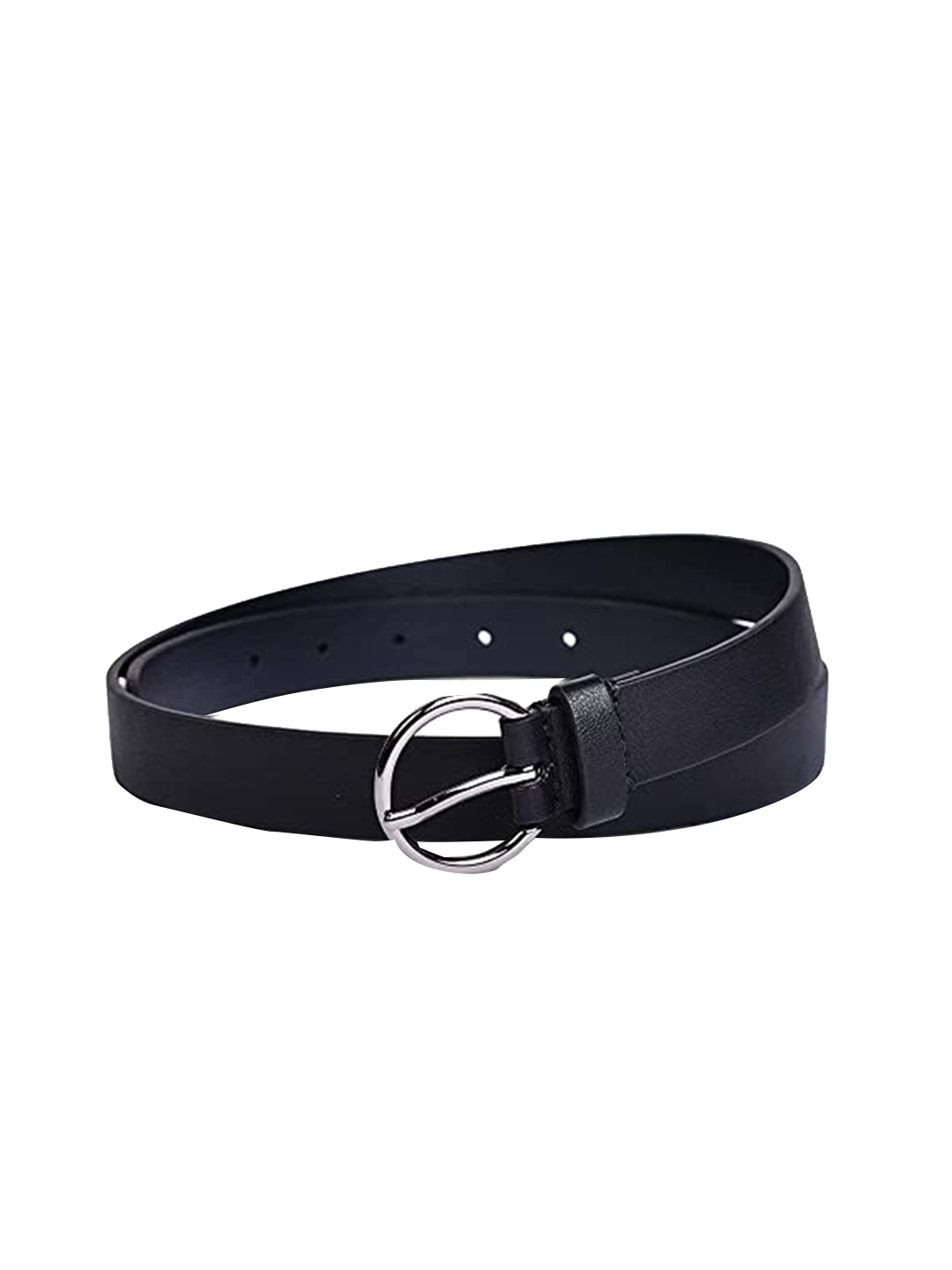 

Belwaba Women Black Textured PU Belt