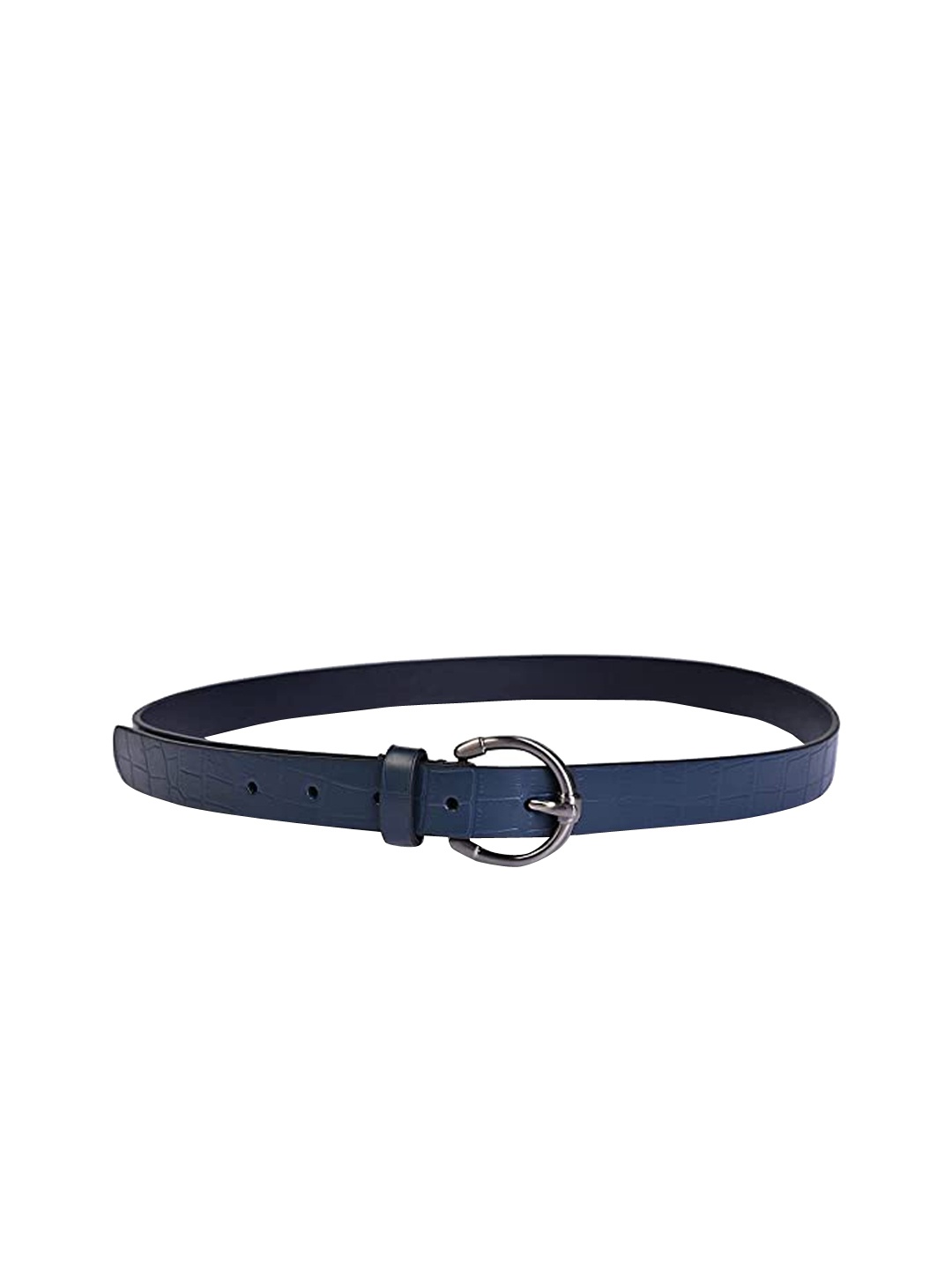 

Belwaba Women Navy Blue Textured PU Formal Belt