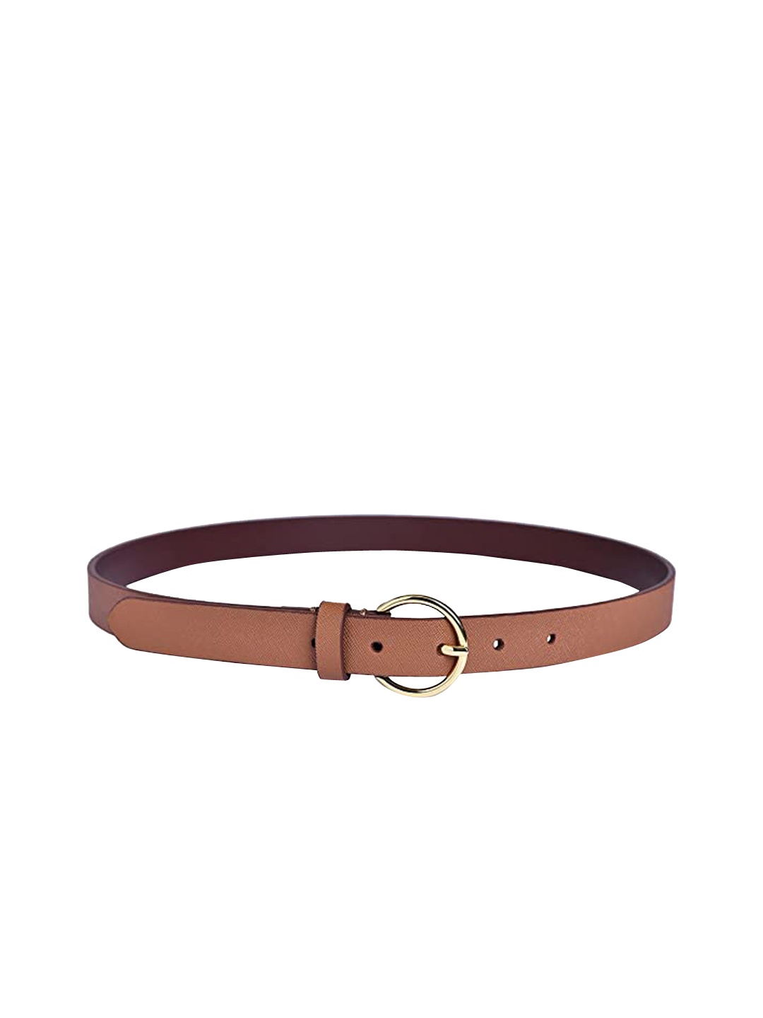 

Belwaba Women Tan Textured PU Formal Belt