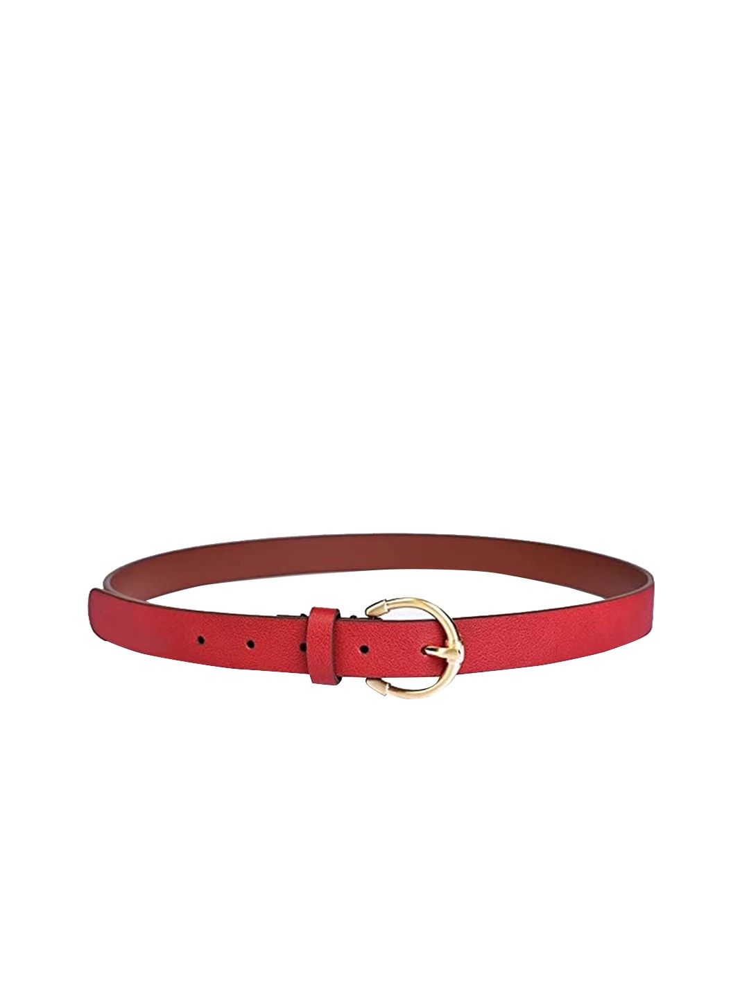 

Belwaba Women Red Textured Belt