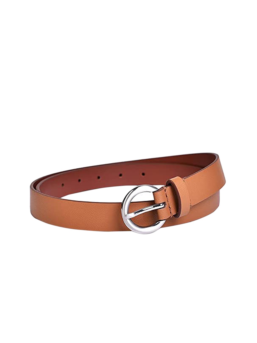 

Belwaba Women Tan Textured PU Formal Belt