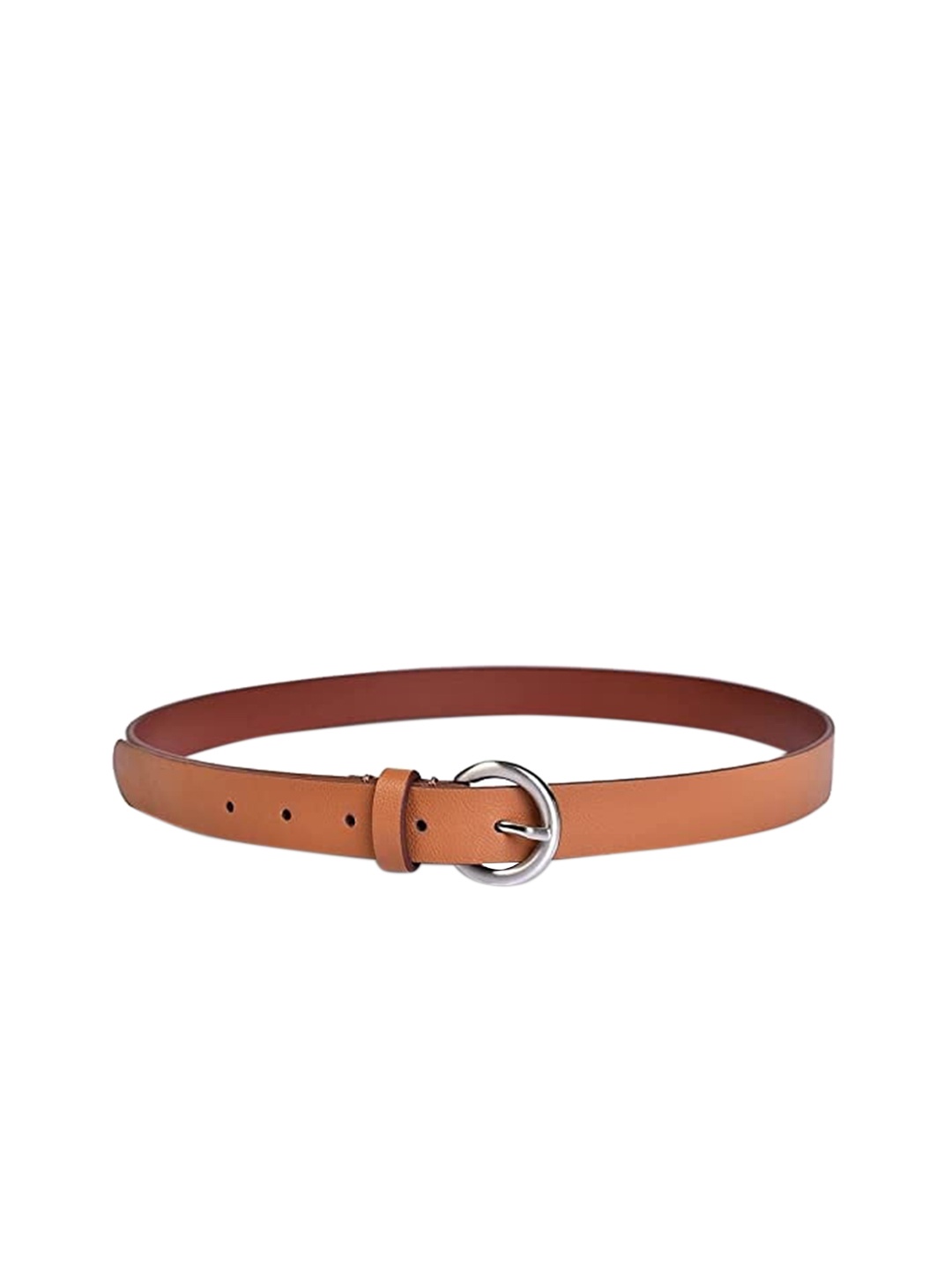 

Belwaba Women Tan Textured PU Formal Belt