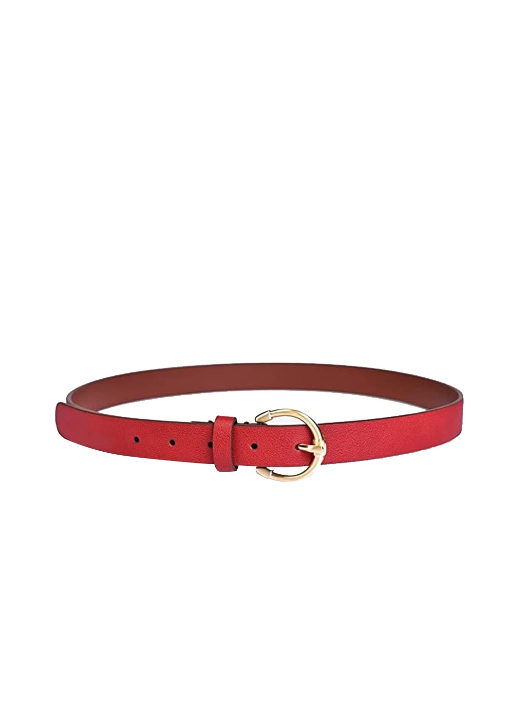 

Belwaba Women Red Textured Belt