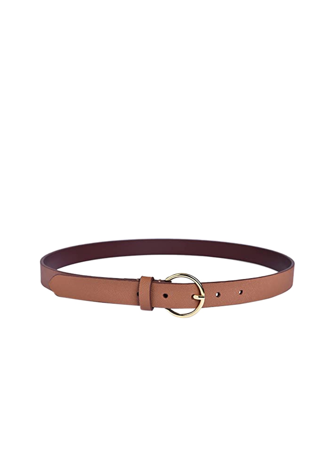 

Belwaba Women Tan Textured PU Formal Belt