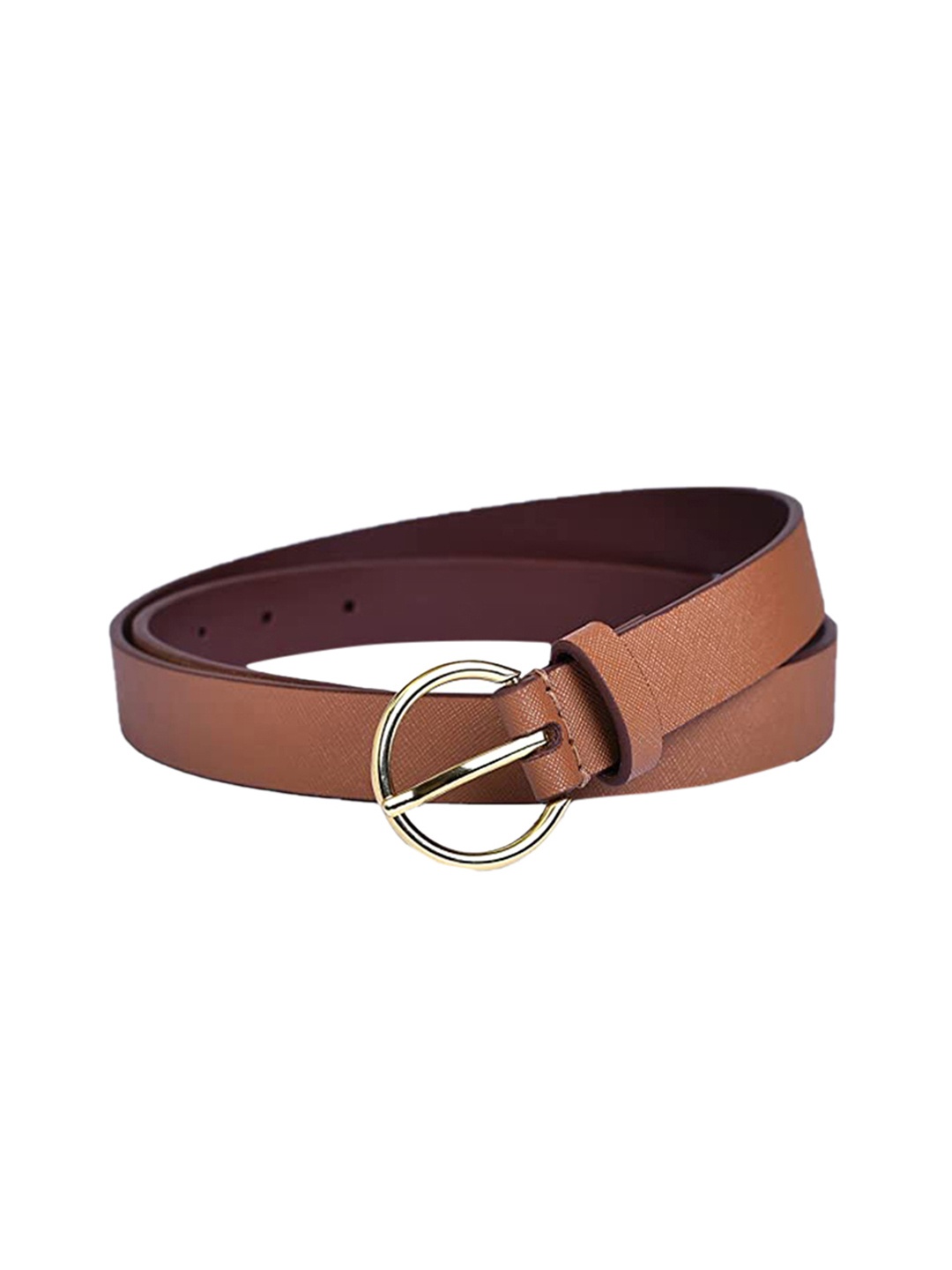 

Belwaba Women Tan Textured PU Formal Belt