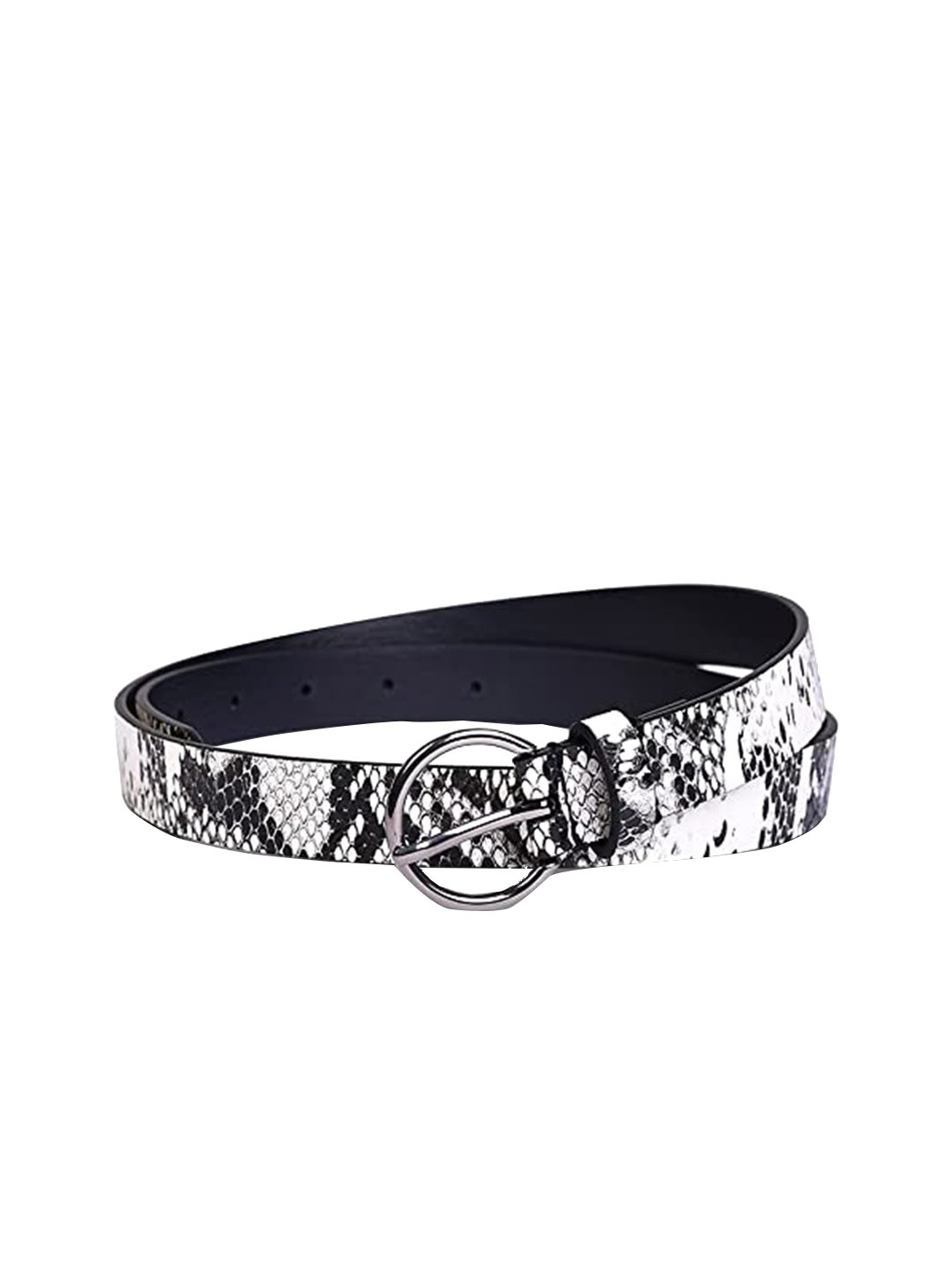 

Belwaba Women Black Printed PU Belt