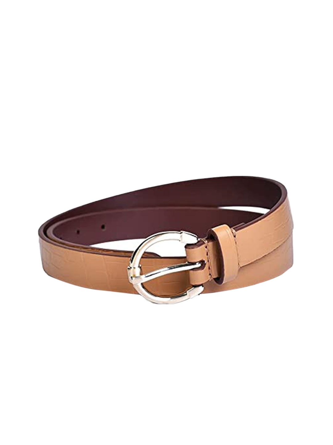 

Belwaba Women Tan Solid Belt
