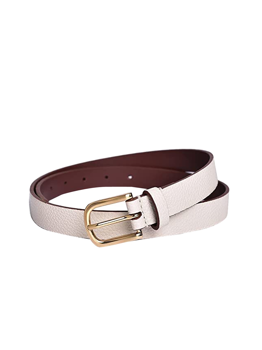 

Belwaba Women Beige Textured PU Belt