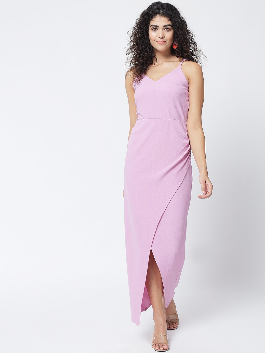 

Trend Arrest Lavender Crepe Maxi Dress