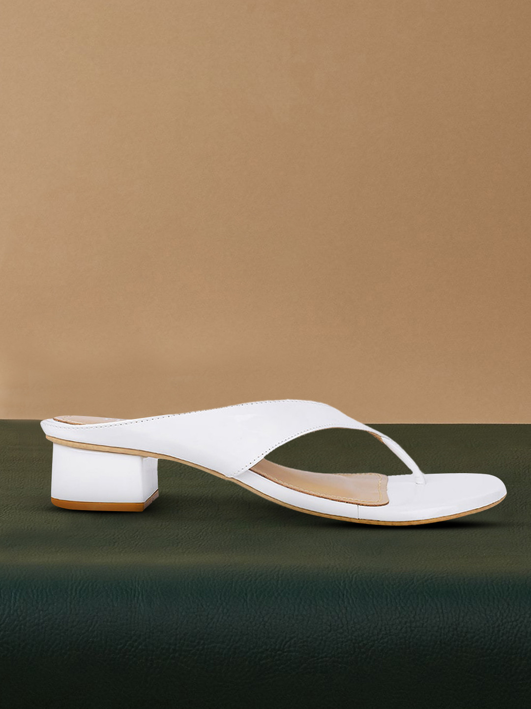 

Metro Women White Block Heels