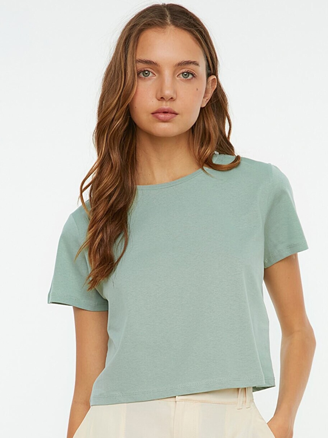 

Trendyol Women Green T-shirt