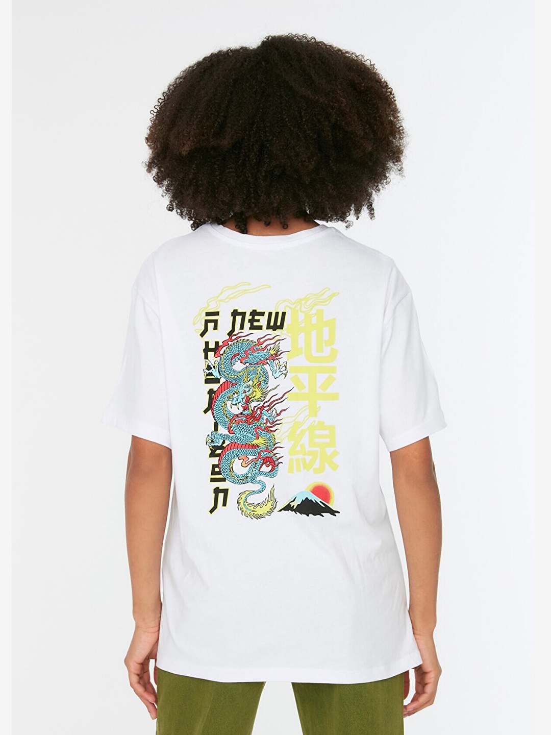 

Trendyol Women White Typography Print Pure Cotton T-shirt