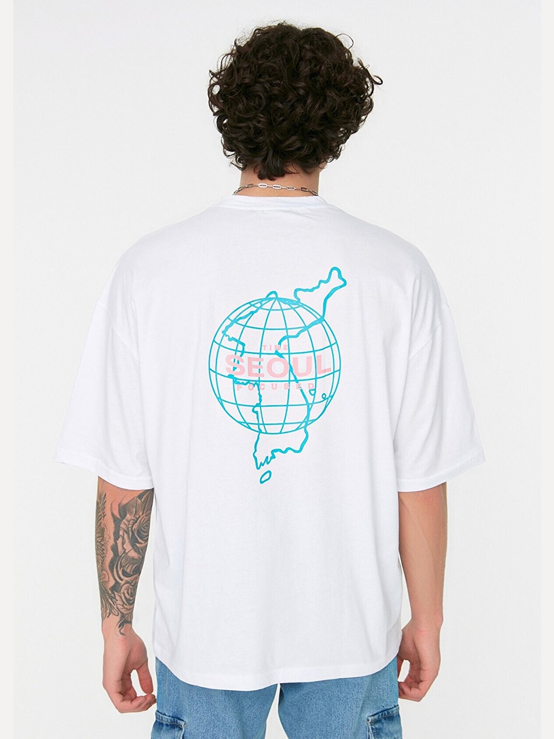 

Trendyol Men White Printed T-shirt