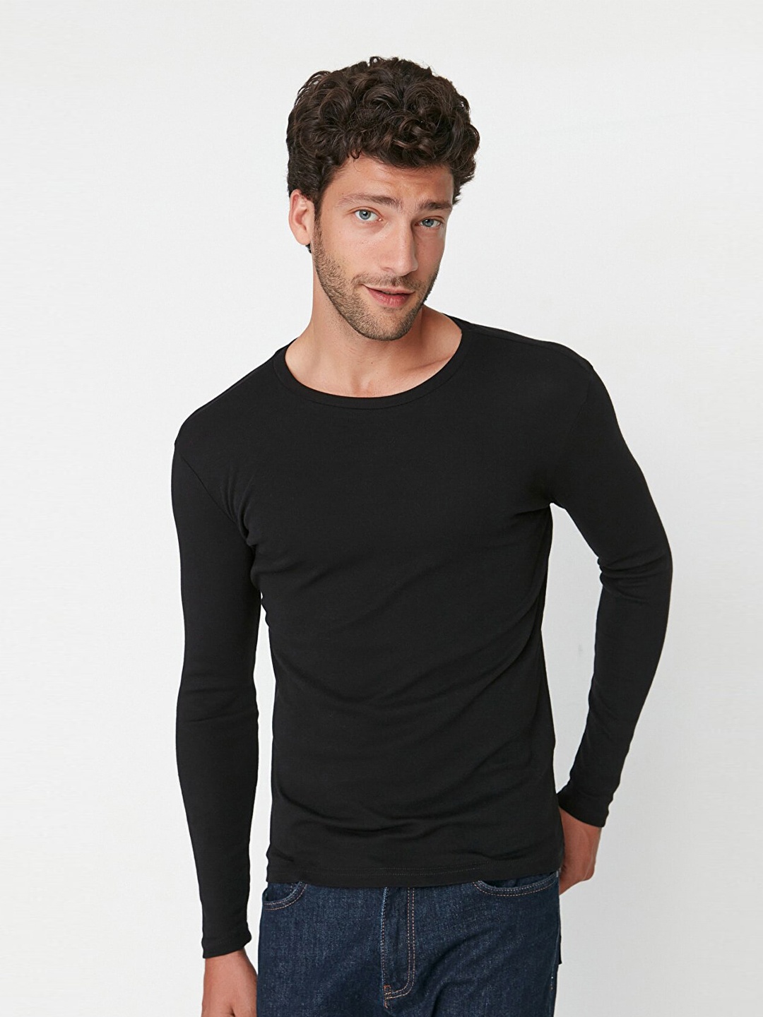 

Trendyol Men Black Cotton T-shirt
