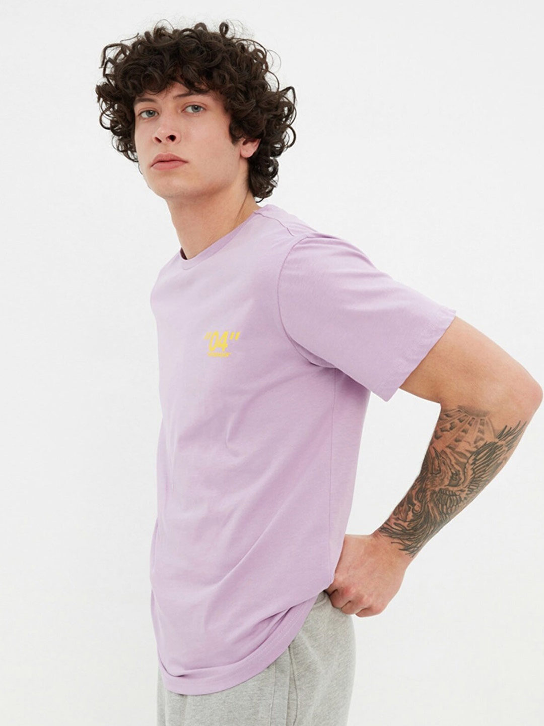 

Trendyol Men Violet Printed T-shirt