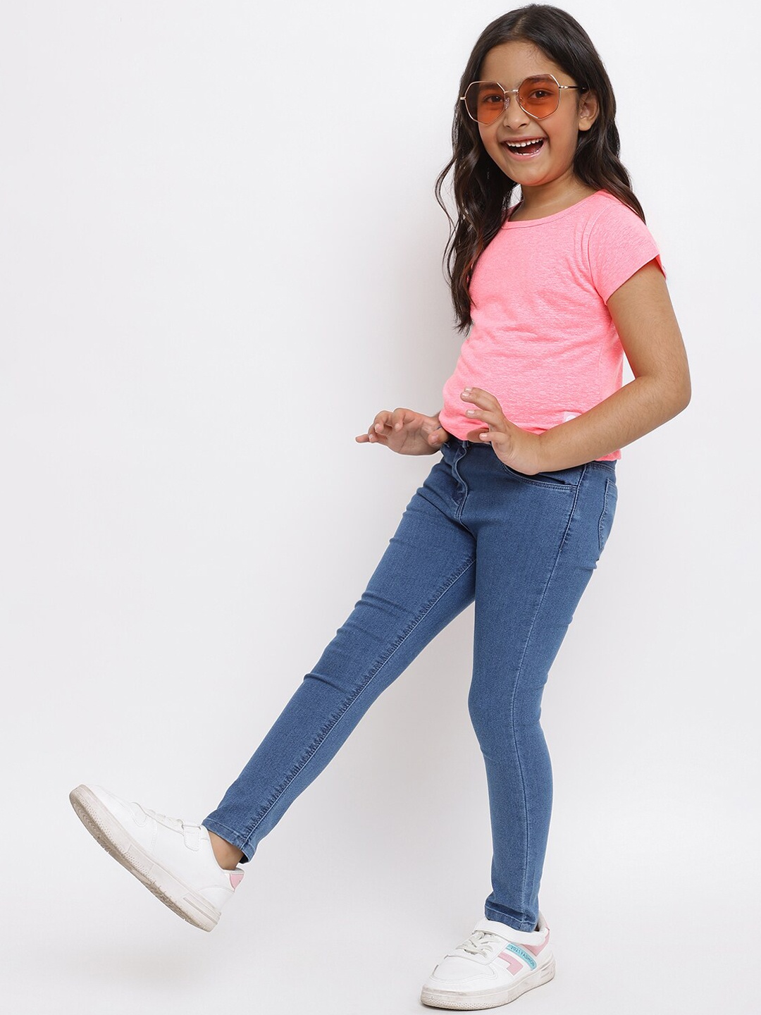 

TALES & STORIES Girls Blue Slim Fit Stretchable Denim Jeans