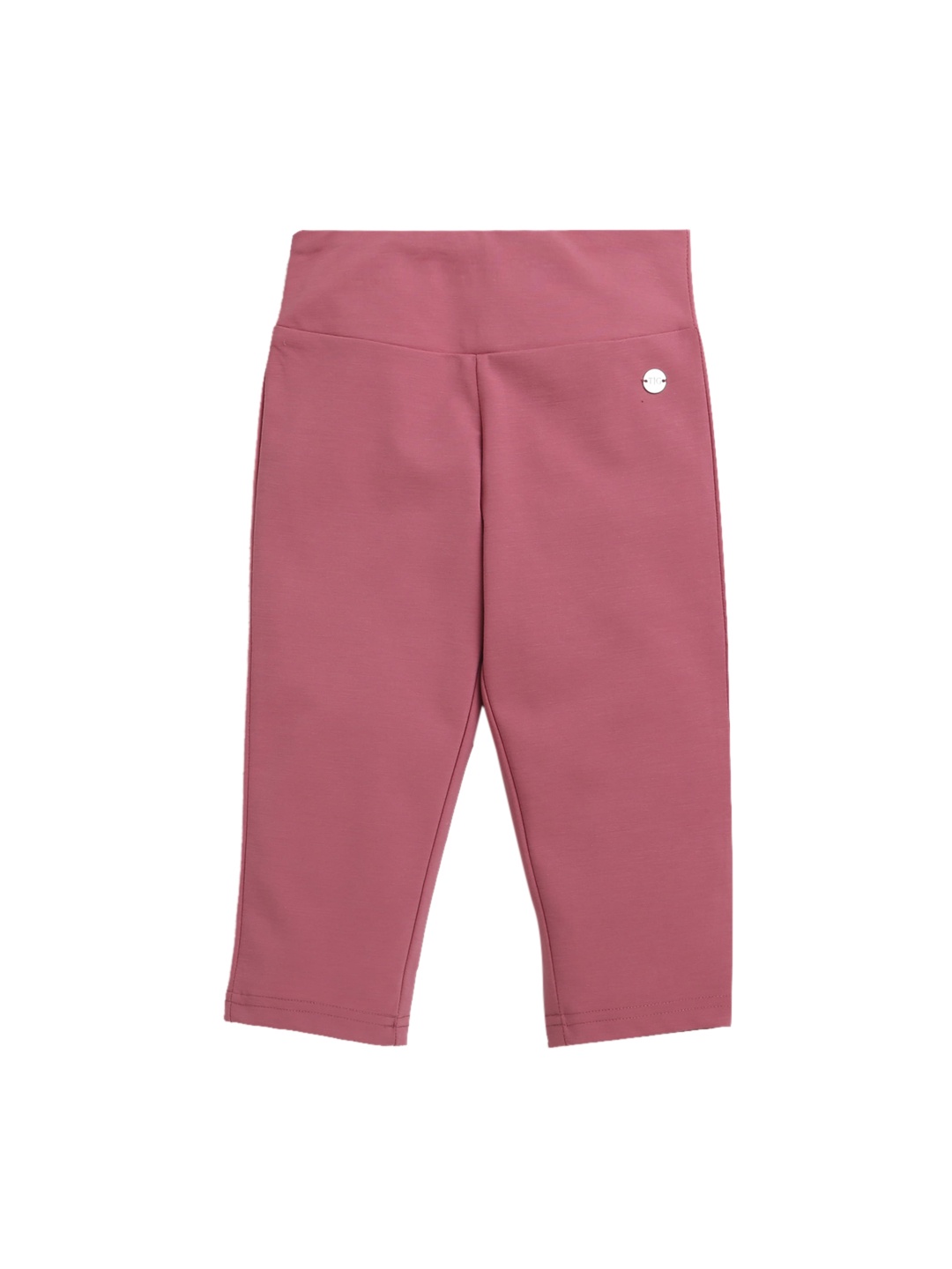 

Tiny Girl Girls Pink Solid Capris