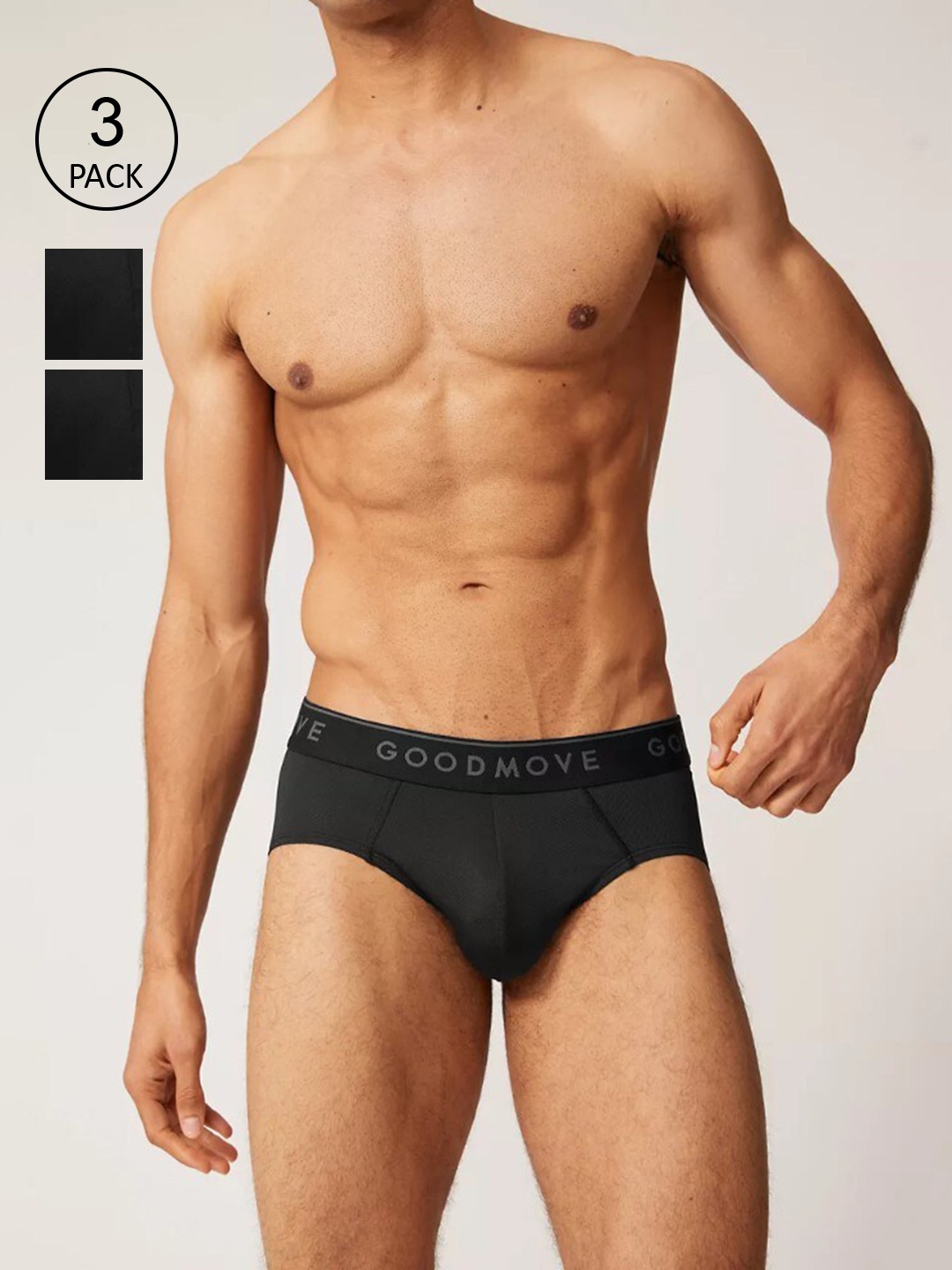 

Marks & Spencer Pack of 3 Men Black Solid Basic Briefs T145103SBLACK