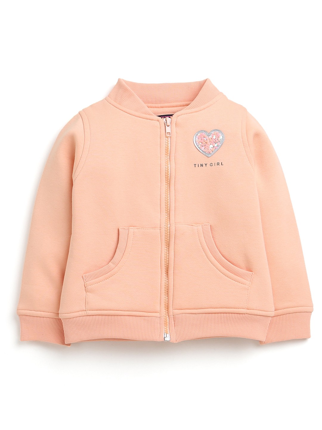 

Tiny Girl Girls Peach-Colored Casual Sweatshirt