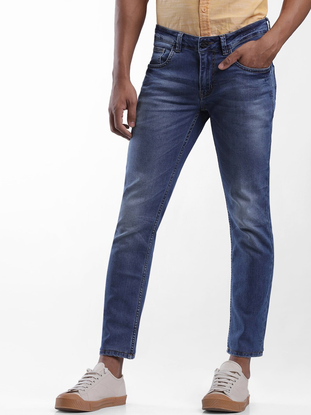 

STARTER Men Blue Solid Slim Fit Light Fade Jeans