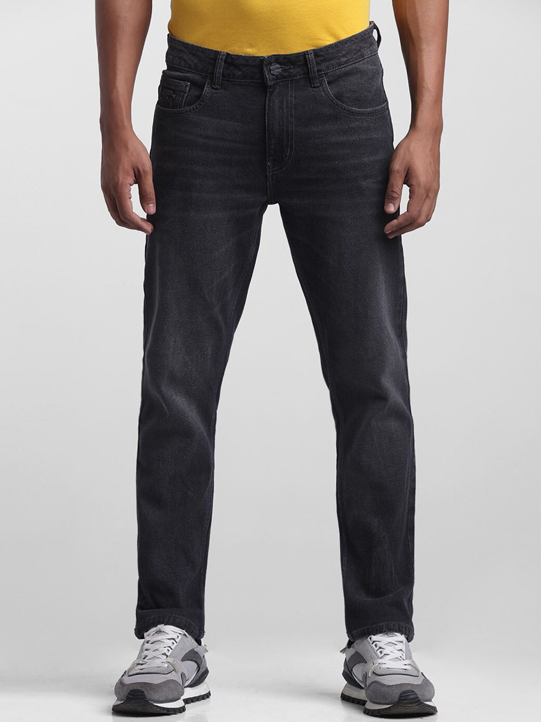 

STARTER Men Black Highly Distressed Heavy Fade Jeans