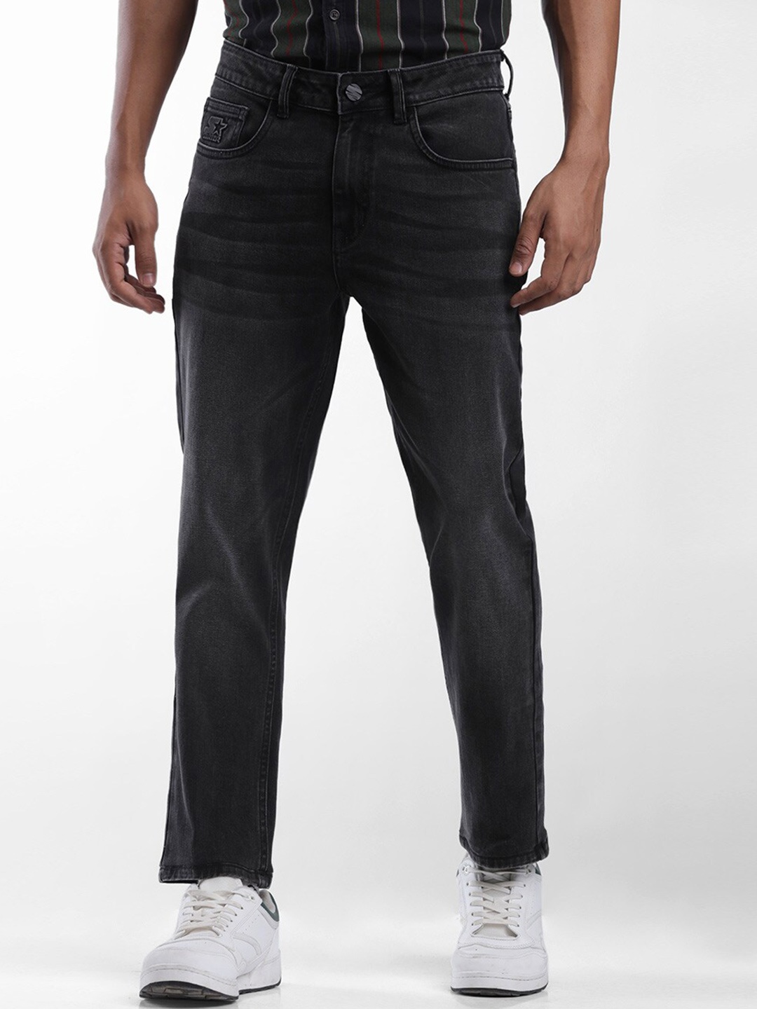 

STARTER Men Black Slim Fit Light Fade Jeans
