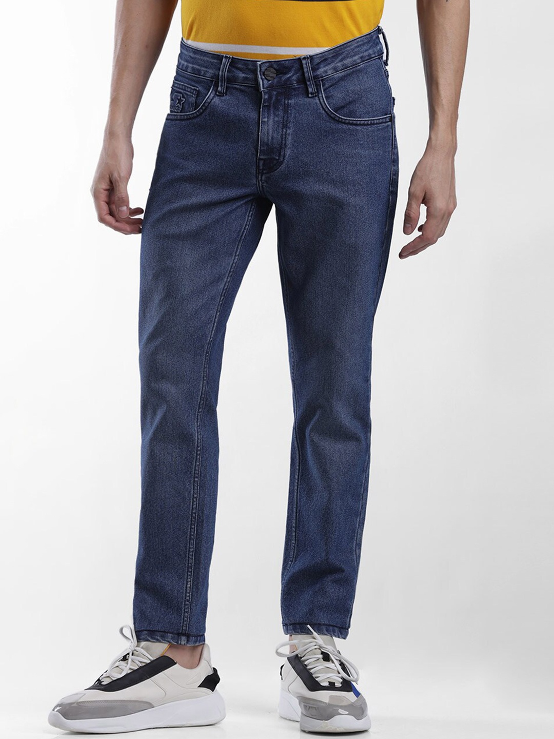 

STARTER Men Blue Solid Slim Fit Polyester Jeans