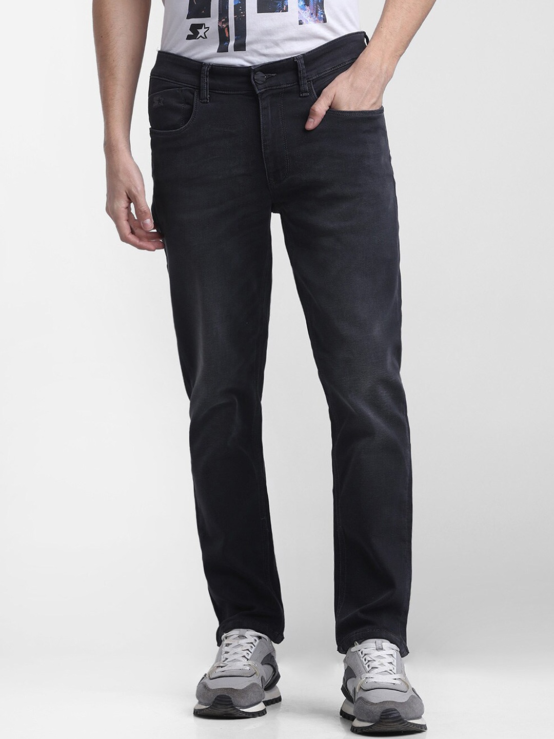 

STARTER Men Grey Light Fade Jeans